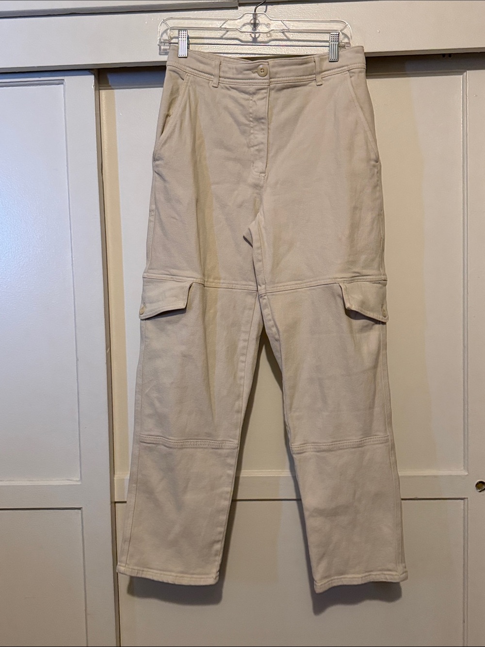 Wilfred Beige Straight-Leg Cargo Pants - Picture 3 of 10